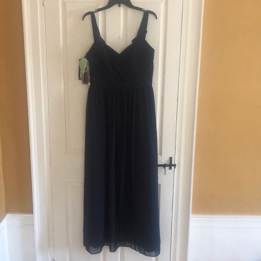 Alfred Angelo navy long dress